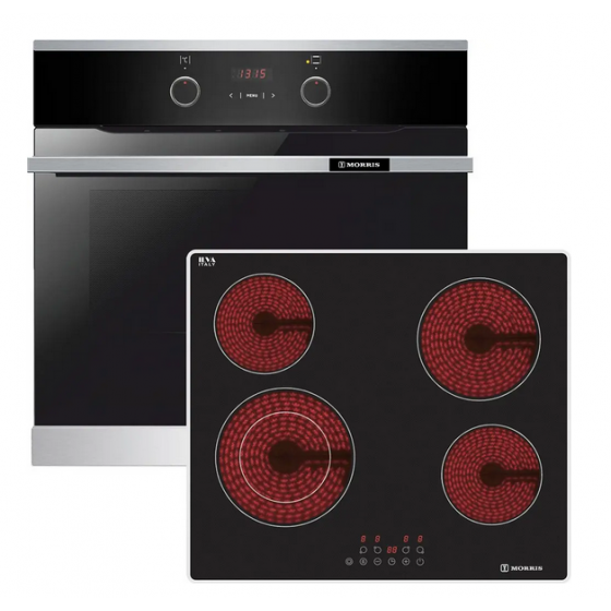 MORRIS MOF64521 Φούρνος Εντοιχιζόμενος 77lt με Κεραμικές Εστίες MVF-65395